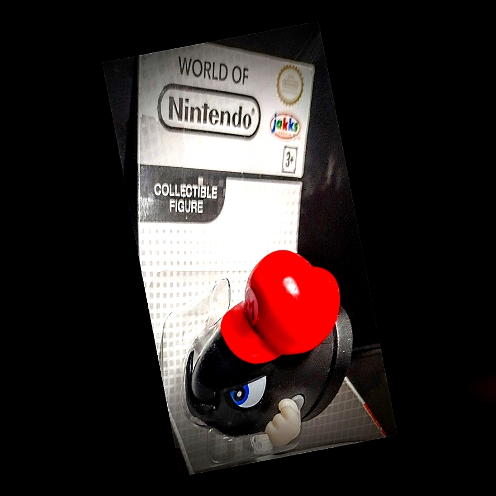 Blue Eyes W/Mustache And Red Hat Bullet Bill -Captured Super Mario Odyssey World